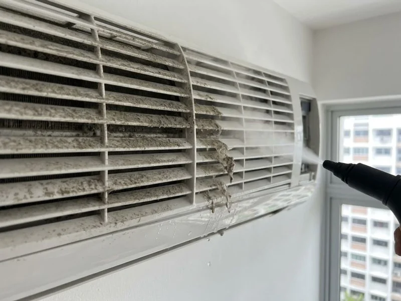 Aircon Steam Cleaning, Singapore job sample 3