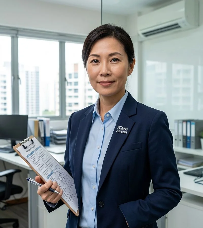 Sandra Lim, co-founder and quality control manager at iCare Aircon Singapore