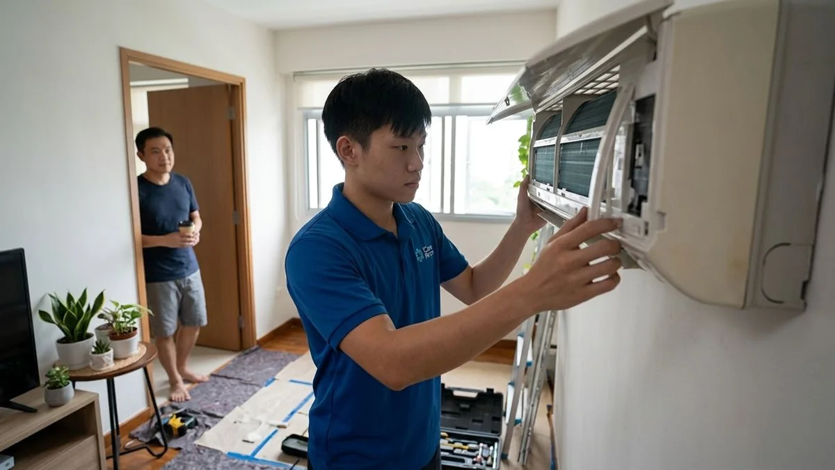 What to Expect During an Aircon Chemical Wash Visit — supporting reference image